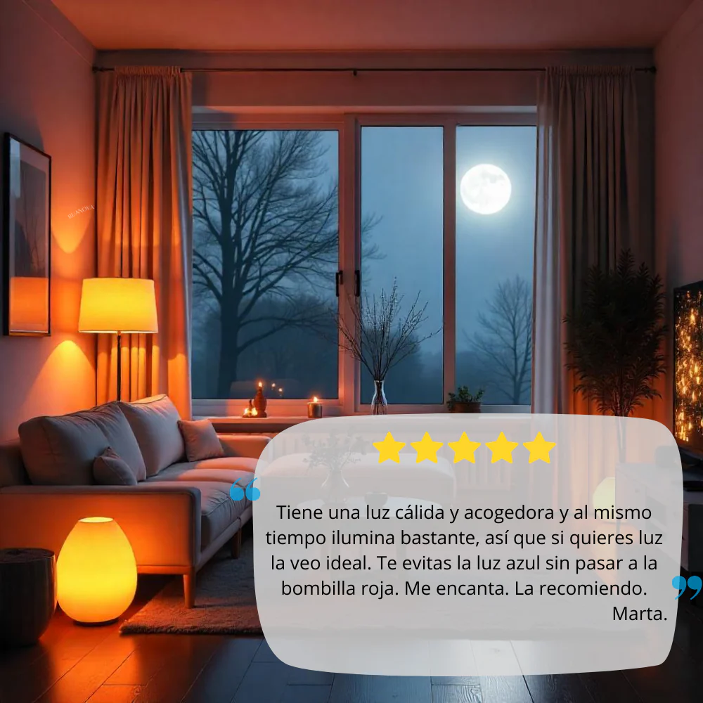 Bombilla BIO LED Luz Naranja 1800K Flicker FREE - E27 - Image 8