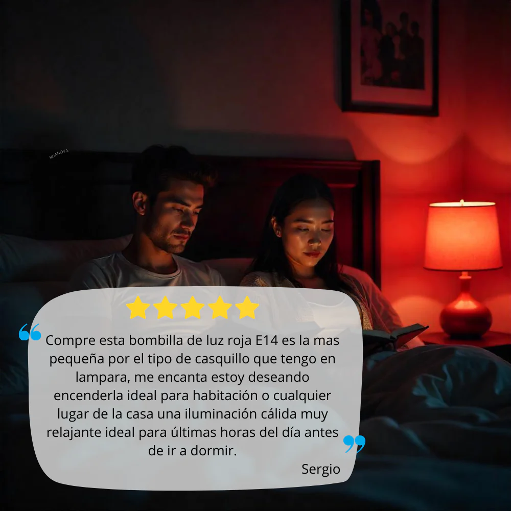 Bombilla BIO LED Luz Roja Flicker FREE - E14 - Image 6