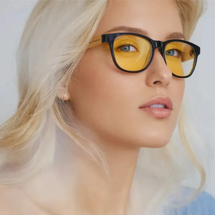 Lentes Amarillas Bambú: Protección Diurna Luz Azul – Cuida tus Ojos y tu Sueño - Image 3