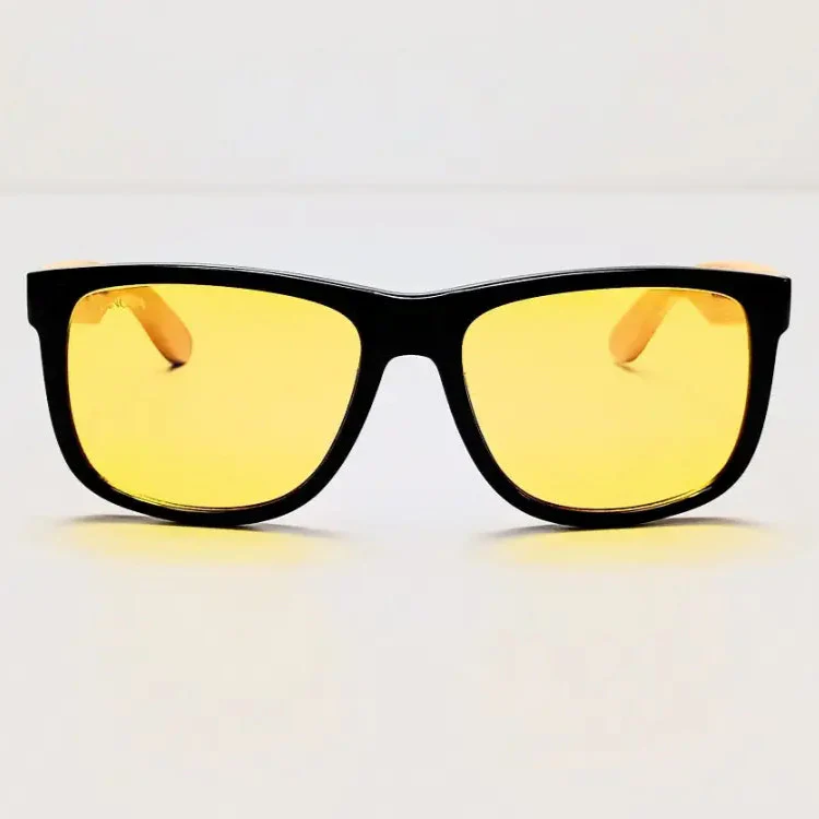 Lentes Amarillas Bambú: Protección Diurna Luz Azul – Cuida tus Ojos y tu Sueño - Image 5