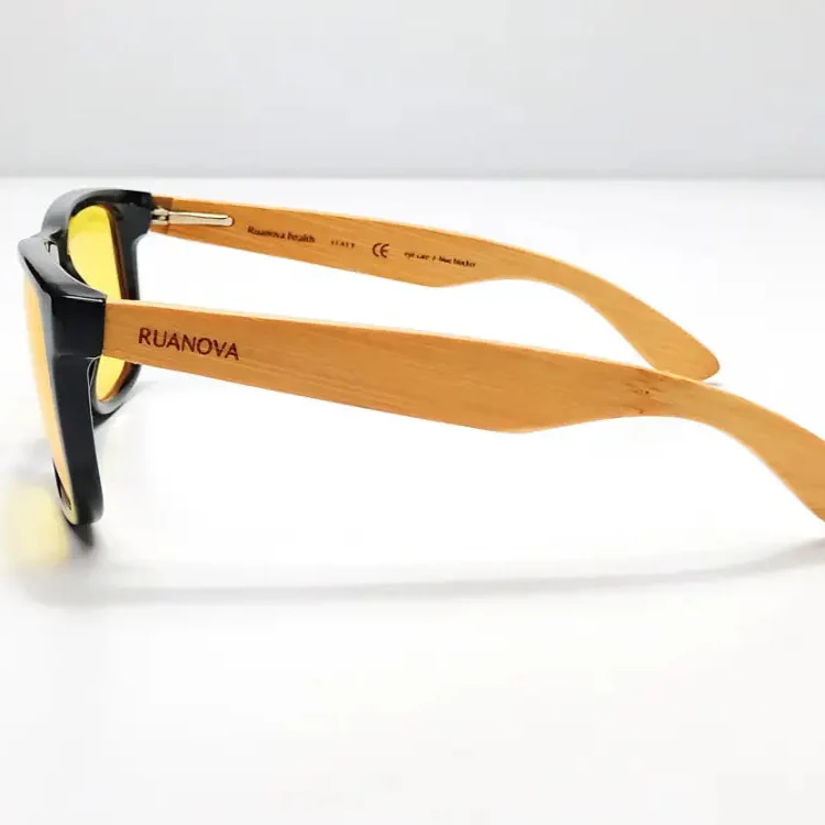 Lentes Amarillas Bambú: Protección Diurna Luz Azul – Cuida tus Ojos y tu Sueño - Image 6