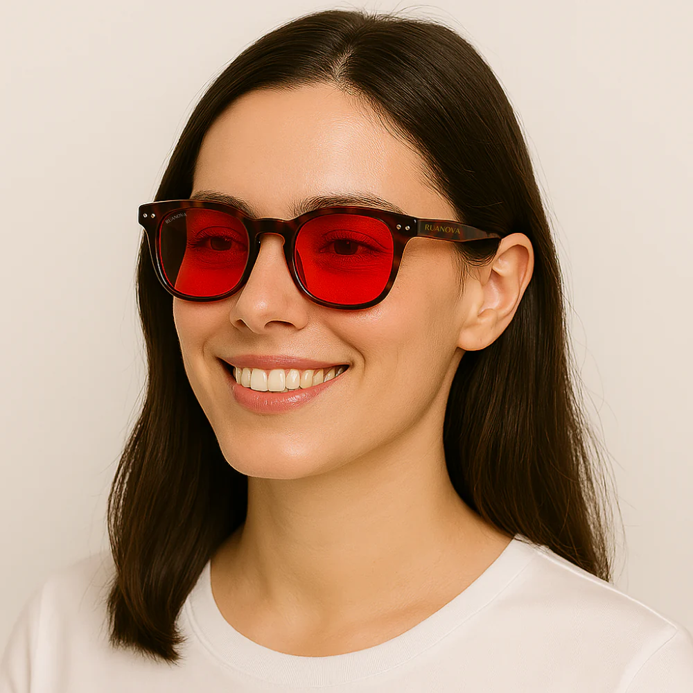 Lentes Rojas Carey Bloqueo Luz Azul – Mejora tu Sueño y Salud - Image 6