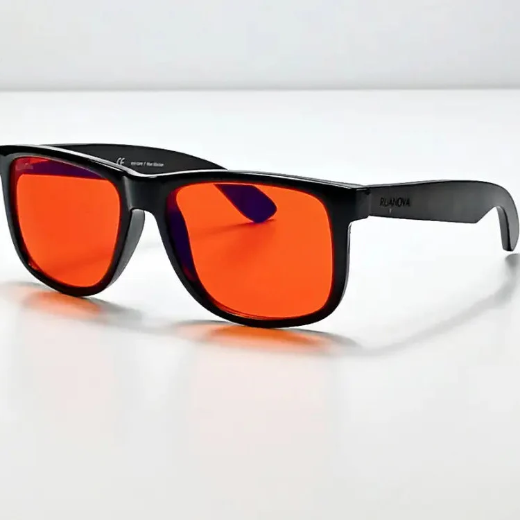 Lentes Rojas Ébano: Bloqueo Luz Azul – Mejora tu Sueño y Salud - Image 3