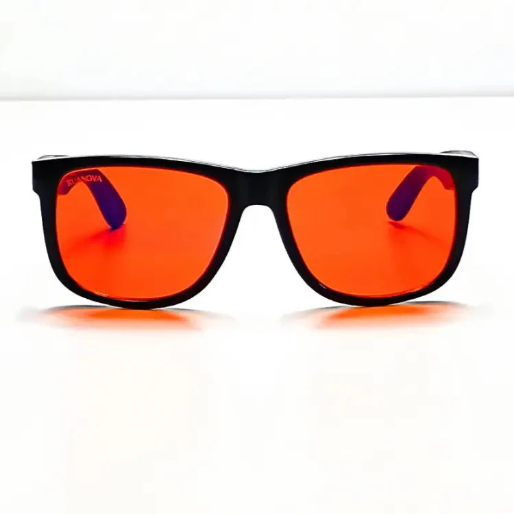 Lentes Rojas Ébano: Bloqueo Luz Azul – Mejora tu Sueño y Salud - Image 4