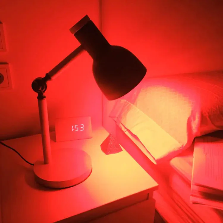Lámpara de Mesa de Diseño en Madera Real. Ideal lectura con Luz Roja - Image 4