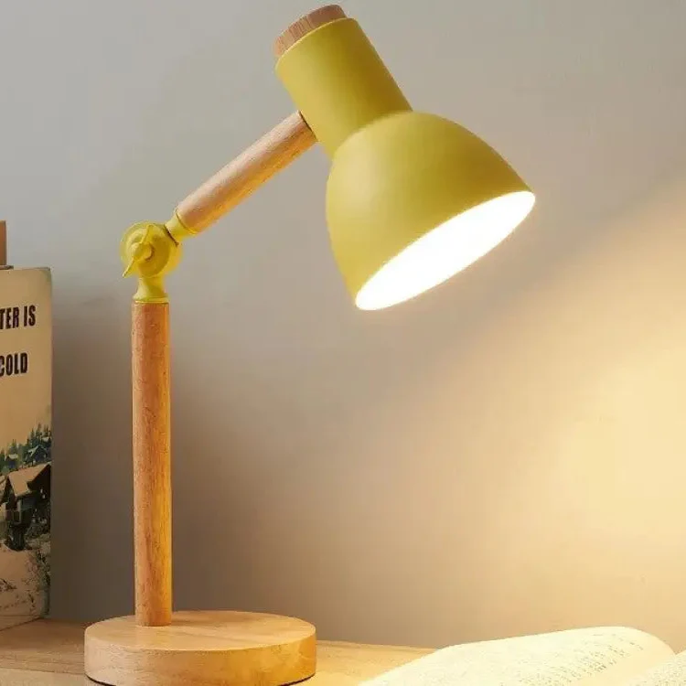 Lámpara de Mesa de Diseño en Madera Real. Ideal lectura con Luz Roja - Image 6